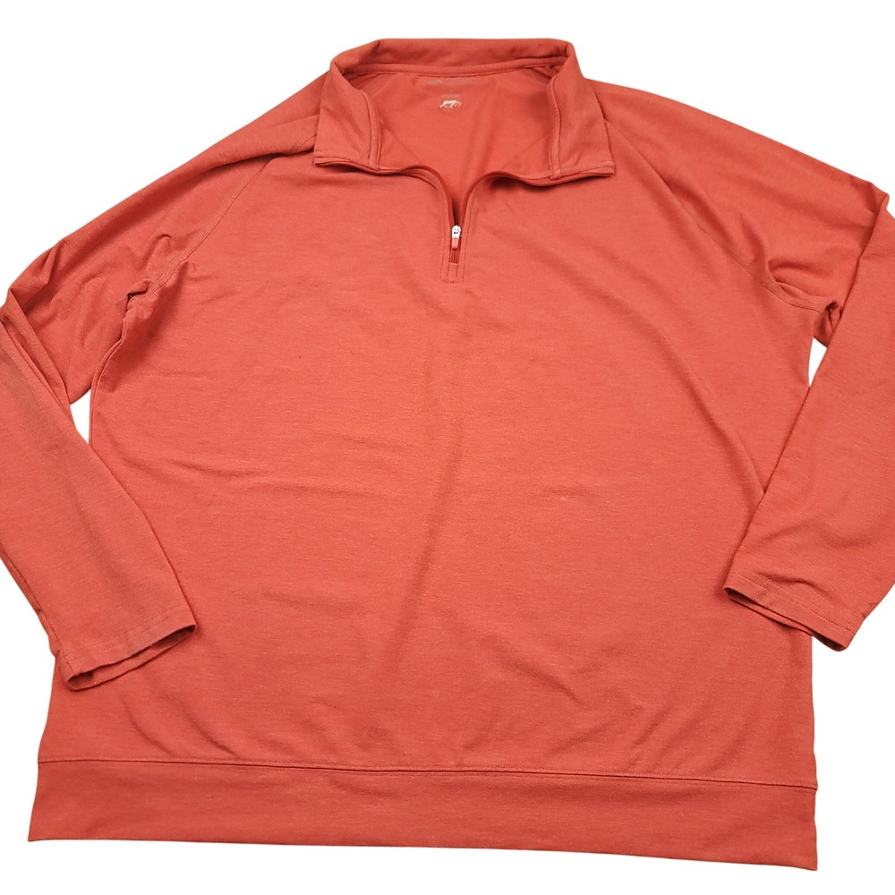 Onward Reserve XL Pullover 1/4‎ Zip Long Sleeve Salmon Athletic Mens